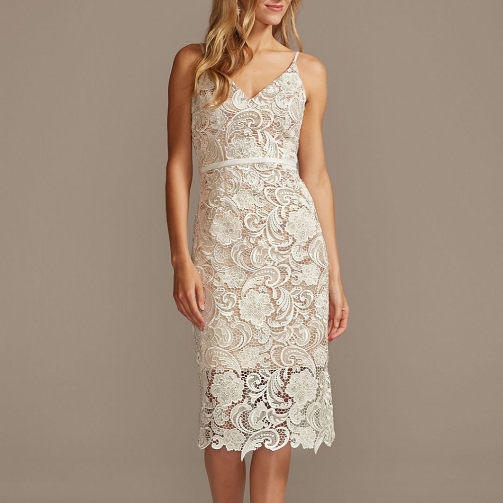 White lace dress